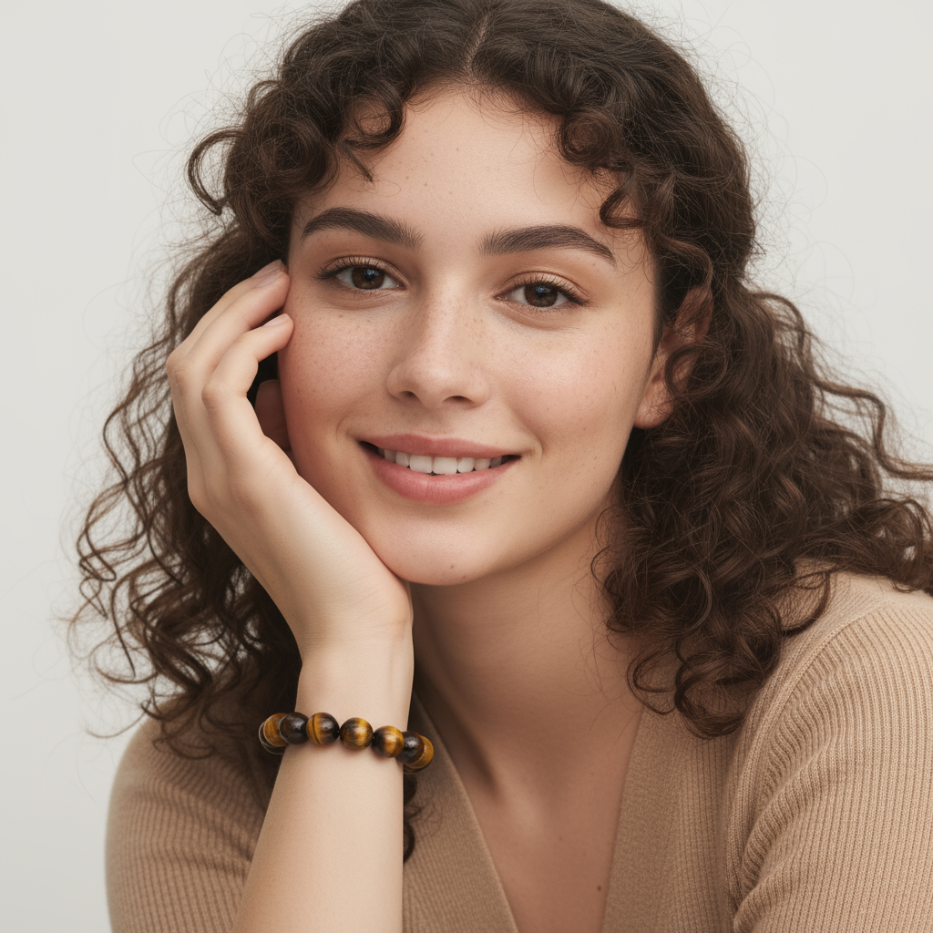 Natural Yellow Tiger's Eye Power Bracelet